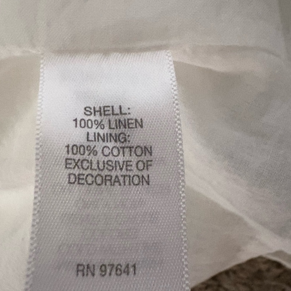 J. Jill White sleeveless dress with Blue & brown Embroidery - Picture 14 of 14